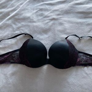 La Senza black push-up bra